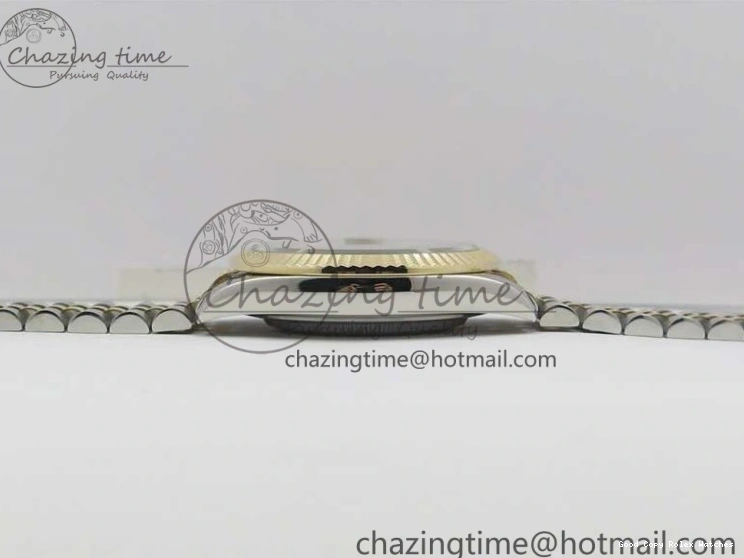 AAA Replica Watches SS Dial Wrapped WWF SS YG 41 Crystals DateJust 3128 on A YG Bracelet SoftTouch Edition Jubilee Best Wrapped Makers 126333 Black 0117